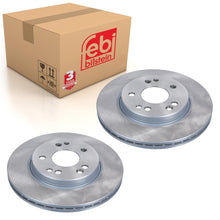 Load image into Gallery viewer, Pair of Front Brake Disc Fits Mercedes Benz 190 Series model 201 124 Febi 05230