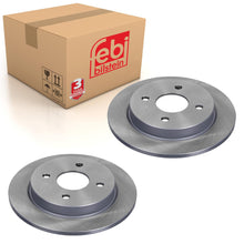 Load image into Gallery viewer, Pair of Rear Brake Disc Fits Ford Fiesta 13 Focus Scorpio Sierra Febi 05652