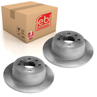 Pair of Rear Brake Disc Fits Vauxhall Astra Cavalier F Vectra A Febi 06260