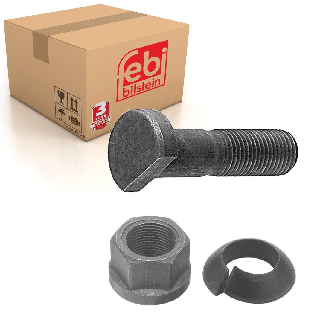 Wheel Stud Inc Limit Ring & Wheel Nut Fits Mercedes Benz EVOBUS Febi 06270