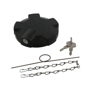 Lockable Solid Fuel Filler Cap Inc Gasket & Chain Fits Volvo F10 F12 Febi 06286