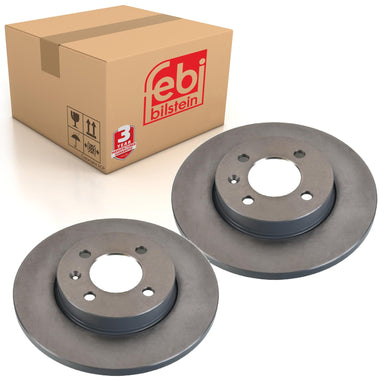 Pair of Front Brake Disc Fits Volkswagen Caddy Golf Cabrio Van Varian Febi 06310