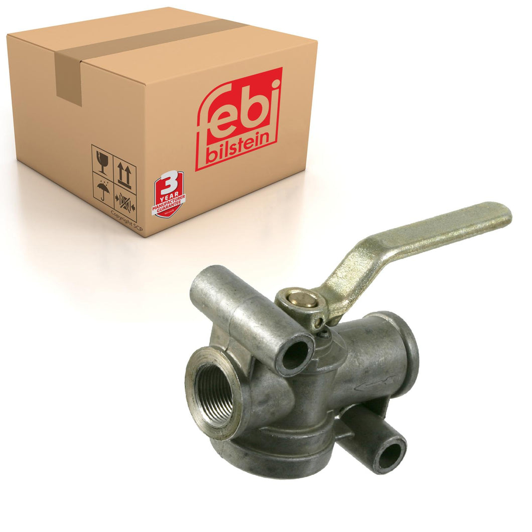 Compressed Air System Stop Cock Fits Druckluft DAF Mercedes Benz Volv Febi 06965
