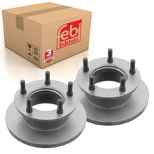 Load image into Gallery viewer, Pair of Front Brake Disc Inc Wheel Stud Fits Mercedes Benz MB 100 Febi 07420