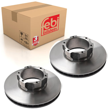 Pair of Front Brake Disc Fits Mercedes Benz T 2 model 667 668 669 T2 Febi 07508