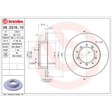 Load image into Gallery viewer, Rear Brake Disc x2 290mm Fits Land Rover Defender Brembo 08531610