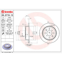 Load image into Gallery viewer, Rear Brake Disc x2 239mm Fits Honda Civic CRX Jazz Brembo 08571910