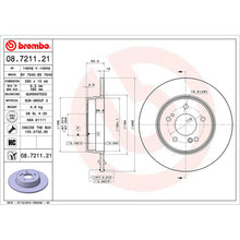 Load image into Gallery viewer, Rear Brake Disc x2 290mm Fits Mercedes C E Class CLK SLK Brembo 08721121