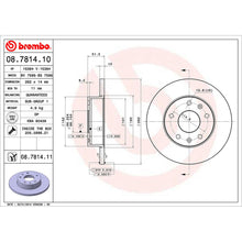 Load image into Gallery viewer, Front Brake Disc x2 262mm Fits Land Rover Freelander Brembo 08781411