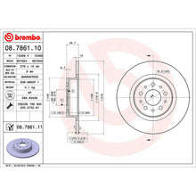 Load image into Gallery viewer, Rear Brake Disc x2 276mm Fits Alfa Romeo 147 156 GT Brembo 08786111