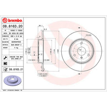 Load image into Gallery viewer, Front Brake Disc x2 280mm Fits Smart Fortwo Brembo 08816321