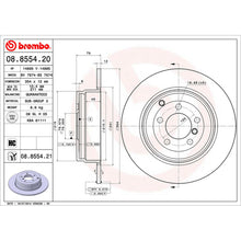 Load image into Gallery viewer, Rear Brake Disc x2 354mm Fits Land Rover Range Rover Brembo 08855421