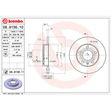 Load image into Gallery viewer, Rear Brake Disc x2 245mm Fits Audi Porsche Seat A4 Exeo Brembo 08913611