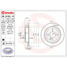 Load image into Gallery viewer, Rear Brake Disc x2 259mm Fits Mini R50 R53 R56 R52 Brembo 08916311
