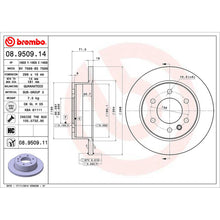 Load image into Gallery viewer, Rear Brake Disc x2 298mm Fits Mercedes Sprinter Crafter Brembo 08950911