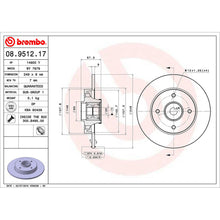 Load image into Gallery viewer, Rear Brake Disc x2 249mm Fits Citroen Peugeot C4 307 Brembo 08951217