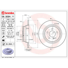 Load image into Gallery viewer, Rear Brake Disc x2 300mm Fits Mercedes E Class CLS Brembo 08958411