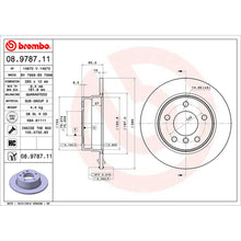 Load image into Gallery viewer, Rear Brake Disc x2 280mm Fits BMW 1 Series Brembo 08978711