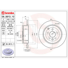Load image into Gallery viewer, Rear Brake Disc x2 302mm Fits Land Rover Freelander Brembo 08991311