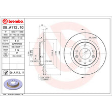 Load image into Gallery viewer, Rear Brake Disc x2 280mm Fits Mazda 6 626 MX-5 Brembo 08A11211