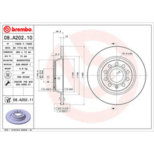 Load image into Gallery viewer, Rear Brake Disc x2 282mm Fits VW Audi Seat Skoda Q3 A3 Touran Brembo 08A20211