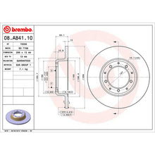 Load image into Gallery viewer, Rear Brake Disc x2 298mm Fits Land Rover Defender Brembo 08A84110