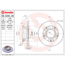 Load image into Gallery viewer, Rear Brake Disc x2 288mm Fits Ford Transit Tourneo Custom Brembo 08C24220