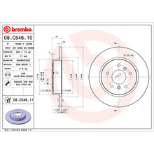 Load image into Gallery viewer, Rear Brake Disc x2 290mm Fits Nissan Renault Qashqai Kadjar Brembo 08C54611
