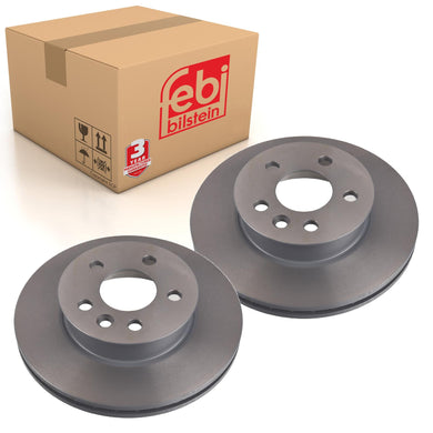 Pair of Front Brake Disc Fits Volkswagen Transporter syncro 7D Febi 08072