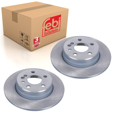 Pair of Rear Brake Disc Fits Mercedes Benz S-Class Model 140 Febi 08131