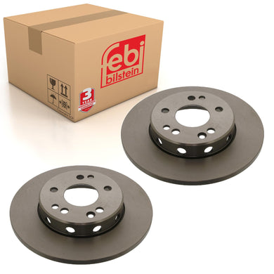 Pair of Front Brake Disc Fits Mercedes Benz Model 124 OE 1244211312 Febi 08542