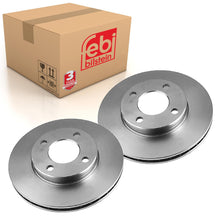Load image into Gallery viewer, Pair of Front Brake Disc Fits Audi 100 quattro 90 8A OE 443615301B Febi 08554