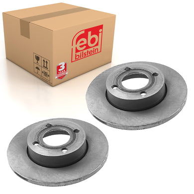 Pair of Front Brake Disc Fits Audi 100 quattro 90 8A OE 443615301 Febi 08556