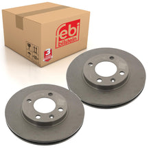 Load image into Gallery viewer, Pair of Front Brake Disc Fits Volkswagen Golf 1 17 Cabrio 2 19 1G syn Febi 08557