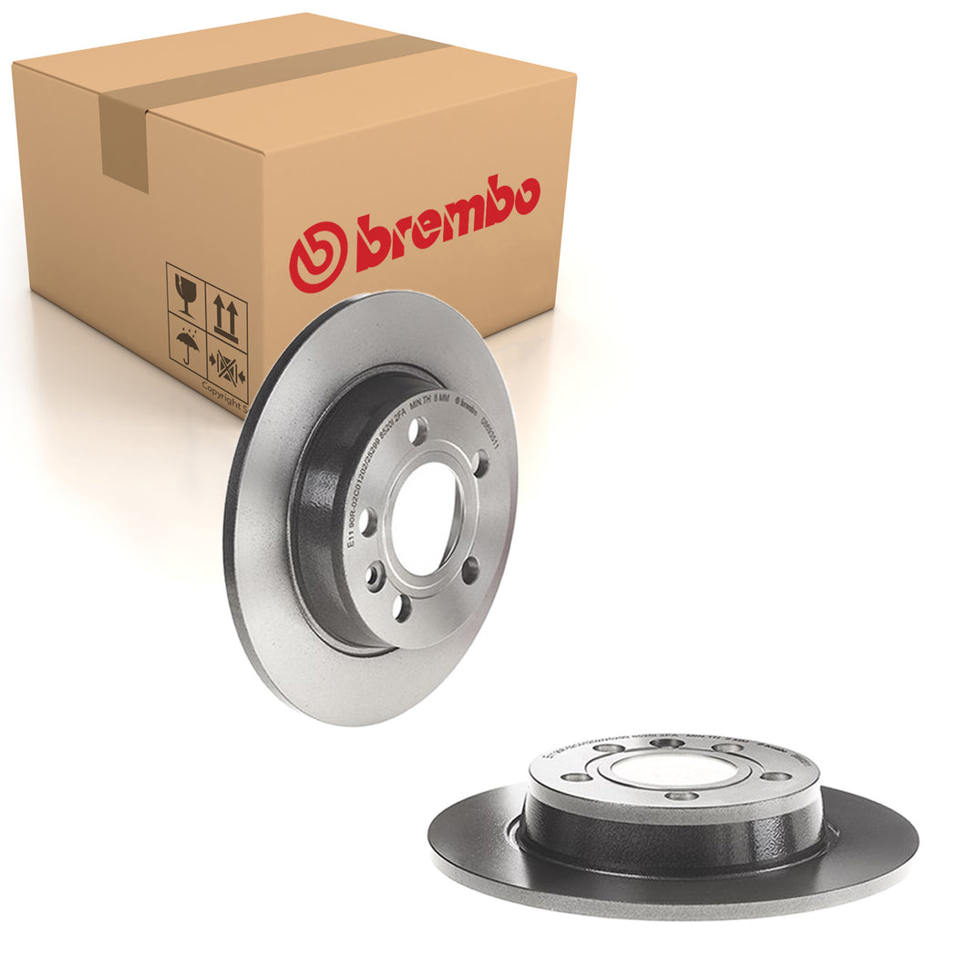 Galaxy Rear Brake Discs x2 268mm Fits Ford VW Sharan Seat Brembo 08693511