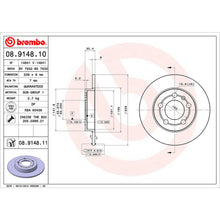 Load image into Gallery viewer, Golf Rear Brake Discs x2 239mm Fits Audi A3 TT Skoda Octavia VW Brembo 08914811