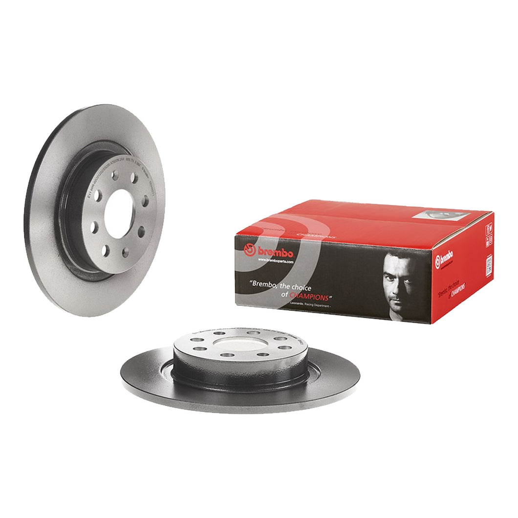 Abarth Rear Brake Disc x2 264mm Fits Fiat Vauxhall Corsa Brembo 08946011