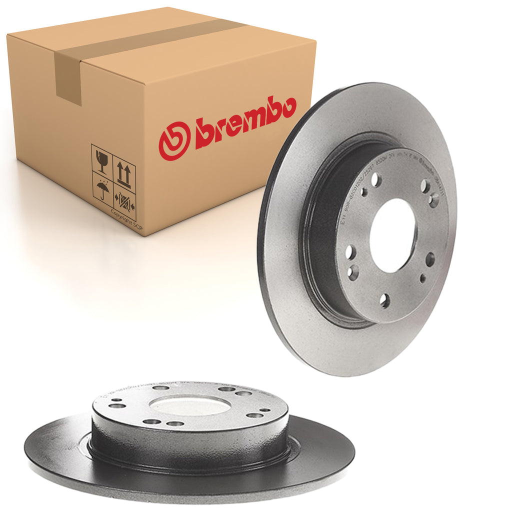 Civic Rear Brake Discs x2 260mm Fits Honda Brembo 08A14711