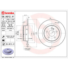 Load image into Gallery viewer, Rear Brake Disc x2 300mm Fits Mercedes C E Class Brembo 08A61241
