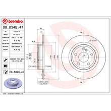 Load image into Gallery viewer, A Class Rear Brake Discs x2 295mm Fits Mercedes GLA CLA B Class Brembo 08B34841