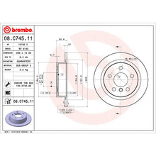 Load image into Gallery viewer, Mini Rear Brake Disc Fits Cooper One F55 F56 F57 34216799383 Brembo 08C74511