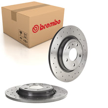 Load image into Gallery viewer, A4 Rear Drilled Brake Discs x2 300mm Fits Audi A5 A6 A7 Q5 Brembo 08D0601X