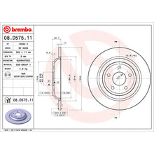 Load image into Gallery viewer, Focus RS Rear Brake Discs x2 302mm Fits Ford ST Kuga Brembo 08D57511