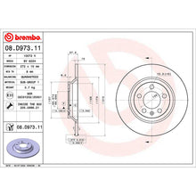 Load image into Gallery viewer, A1 Rear Brake Discs x2 272mm Fits Audi VW Polo Brembo 08D97311