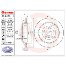 Load image into Gallery viewer, Mercedes Rear Brake Disc x2 330mm Fits M ML R Class Brembo 08R10111