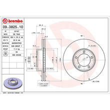 Load image into Gallery viewer, Front Brake Disc x2 284mm Fits Jaguar E Type XJ XJSC Brembo 09382510