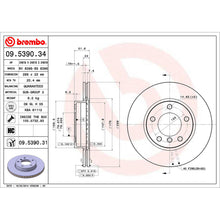 Load image into Gallery viewer, Front Brake Disc x2 286mm Fits BMW 3 Series Z3 Z4 Brembo 09539031