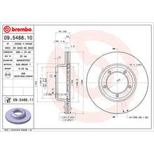 Load image into Gallery viewer, Front Brake Disc x2 298mm Fits Land Rover Defender Brembo 09548811