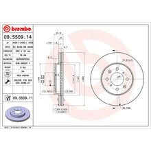 Load image into Gallery viewer, Front Brake Disc x2 262mm Fits Honda Civic CRX Brembo 09550911