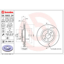 Load image into Gallery viewer, Front Brake Disc x2 259mm Fits Nissan Renault Kangoo Megane Brembo 09580221
